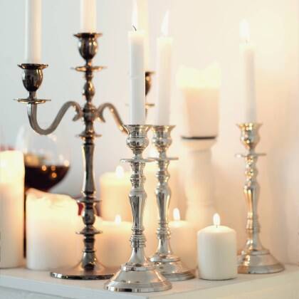 243- CANDELE, CANDELABRI E LANTERNE